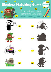 Shadow matching game Halloween 10