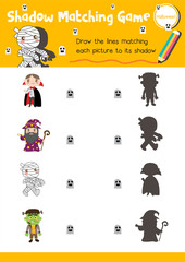 Shadow matching game Halloween 2