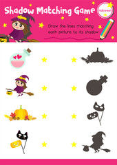 Shadow matching game Halloween 5