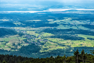 View from Babia hora hill, Slovakia, hiking theme