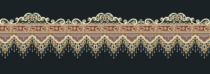Luxury baroque design, suitable for textile clothing, wallpaper design, invitation design