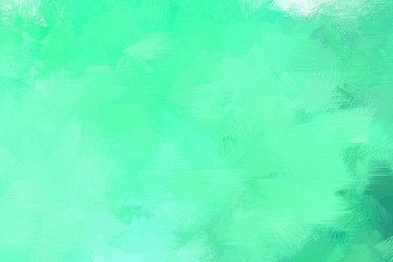 abstract grunge brush painted illustration with aqua marine, light sea green and light cyan color. artwork can be used as texture, graphic element or wallpaper background