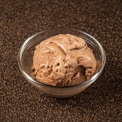 ice cream ball in the bowl