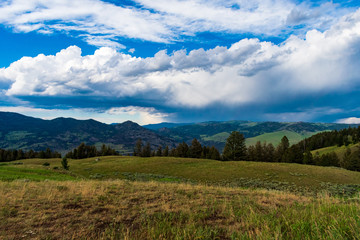 Fototapeta na wymiar Yellowstone National Park Mountain View