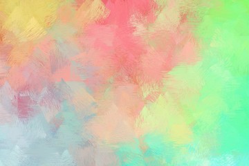 rough brush painted illustration with tan, aqua marine and pale green color. artwork can be used as texture, graphic element or wallpaper background