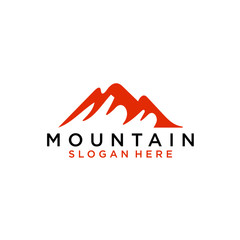 Mountain icon Logo Template Vector illustration
