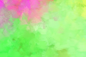 Fototapeta na wymiar abstract grunge brush painted artwork with light green, pale green and hot pink color. can be used as texture, graphic element or wallpaper background