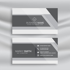 abstract gray business card in geometric style