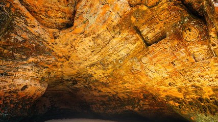 Gutman's Cave at Gauja National Park in Sigulda, Latvia