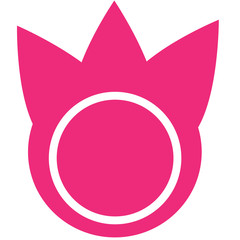 Animal's (cat) paw print. Icon. Vector illustration