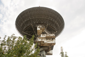 Abandoned center of space communication,an abandoned old telescope