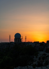 Beautiful sunset at the cliffs