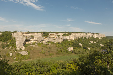 Fototapeta premium Eski-Kermen is a medieval fortress city in the South-Western part of the Crimean