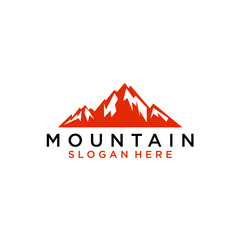 Mountain icon Logo Template Vector illustration