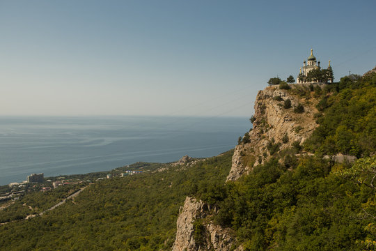 The Baydar gate, near Balaclava in the Crimea. Russia