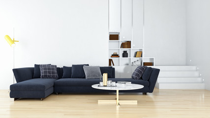 large luxury modern bright interiors Living room illustration 3D rendering computer digitally generated image