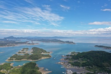 Fototapeta na wymiar Japan's beautiful seas and islands