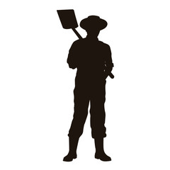 Farmer Silhouette