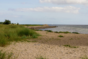 Empty seashore. Baltic Sea.