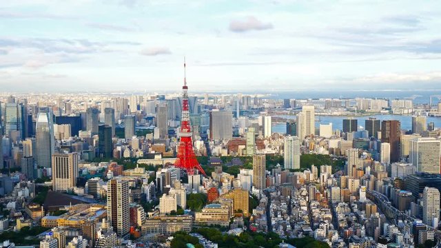 Tokyo city with Tokyo Tower in japan