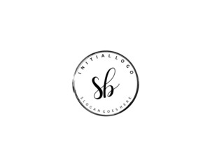 S Initial handwriting logo vector