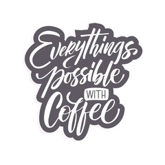 Vector illustration with hand-drawn lettering. 