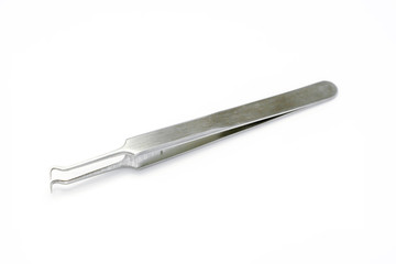 Blackhead forceps remover isolate on white background and make with path.