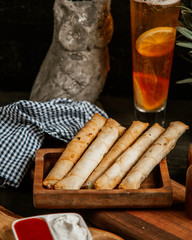 Turkish borek with vegetables