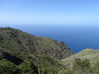 La Gomera Kanaren, schöne Landschaft mit Blick auf das Meer