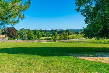 Beautiful Cotswolds landscape in Cotswolds village of Upper Slaughter, Gloucestershire, UK
