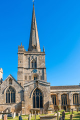 Fototapeta na wymiar St. John the Baptist Church in Burford, Oxfordshire, Cotswolds, UK