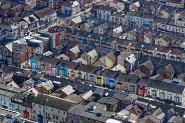 Fototapeta premium View from the top of Blackpool Tower - Blackpool - United Kingdom