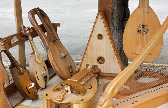 Ancient String Instruments on Display