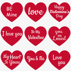 Sweet heart candy. Sweetheart candies isolated on white background, conversation sweets for valentines day, valentine sugar food hearts