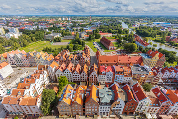 Aerial view of Elblag