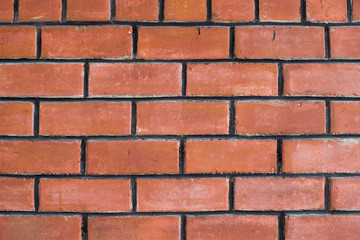 Red yellow bricks wall texture background