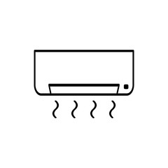 ac icon trendy flat design