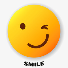 Smile icon Logo Vector Template Design on a white background
