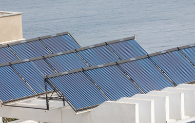 solar panels on the roof