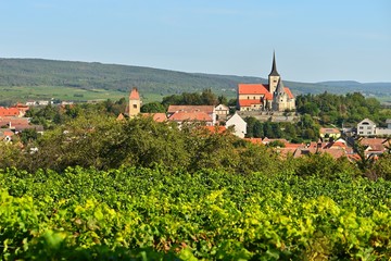Beautiful old parish church of St. Michael in Pulkau - Austria.