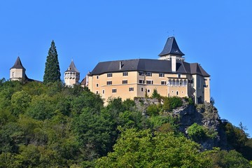 Fototapeta na wymiar Beautiful old castle Rosenburg in Lower Austria, rebuilt into a Renaissance castle.