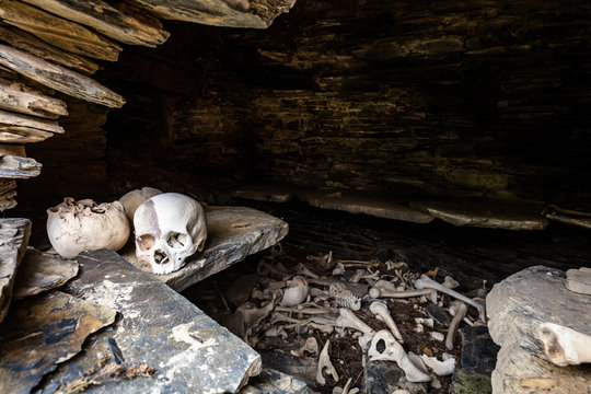 Anatori Crypts, near Shatili in the historical Georgian province of Upper Khevsureti.