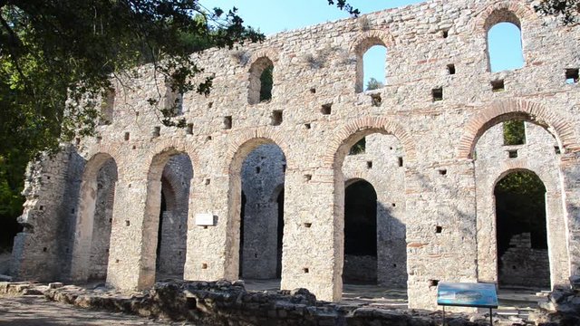 Butrint National Park, Albania. Ancient Greek colony and later Roman city and bishopric. Archaeological site. The ruins of Butrint. Culture and heritage. UNESCO World Heritage.
