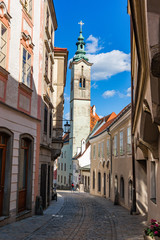 Street in Steyr - a town in Austria.