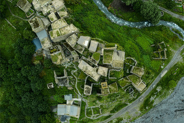 Shatili Fortress Town, Georgia. High up in the Georgian mountains.