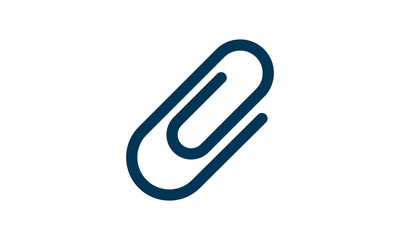 Obraz premium Paper clip icon for organizing and attaching documents
