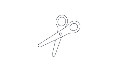 Scissors icon cut concept vector image