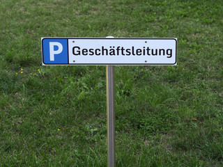 Parkplatz für die Geschäftsleitung