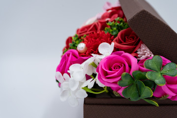 写真素材: バラのソープフラワー