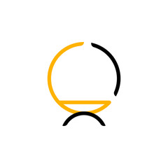 Modern Unique Furniture Icon Logo Vector Template.